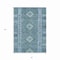 Homeroots 3' X 5' Blue Geometric Washable Indoor Outdoor Area Rug 607434 - alternate 2