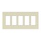 Lutron Designer Wall Plates, Number of Gangs: 5 Satin Finish, Biscuit SC-5-BI - alternate 1