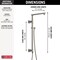Delta Universal Showering Components Emerge 26" Angular Shower Column 58420-SS-PR - alternate 2