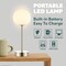 Jonathan Y Natalia 12.25" Modern Minimalist Iron Rechargeable Integrated Portable LED Table Lamp, Nickel/White JYL7108A - alternate 3