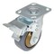 Vestil Rubber Swivel With Total Brake Caster 5 In. Diameter x 2 In. Width 661 lb Dark Gray/Gold CST-KSM-5X2MR-SWTB - alternate 1