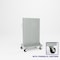 Pucel Portable Bin & Shelf Cart, 36 in W x 61 in H x 24 in D, Gray PBSC-2P-36P - alternate 1