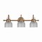 Jonathan Y Virginia 25.25" 3-Light Metal/Glass LED Vanity Light, Brass Gold JYL7409B - alternate 2