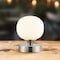 Jonathan Y Owen 6.13" Modern Minimalist Iron Rechargeable Integrated Portable LED Table Lamp, Nickel/White JYL7112B - alternate 2