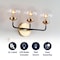 Jonathan Y Caleb 22" 3-Light Contemporary Transitional Iron/Glass LED Vanity Light, Brass Gold/Black JYL9011A - alternate 2