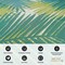 World Rug Gallery Tropical Floral Reversible Plastic Area Rug 4 ft x 6 ft Green 6051GREEN4X6 - alternate 2