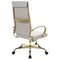 Leisuremod Benmar High-Back Leather Office Chair with Gold Frame, Tan BOTG19TL - alternate 3