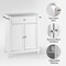 Crosley Cambridge Stainless Steel Top Portable Kitchen Island/Cart KF30022DWH - alternate 2