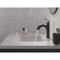 Delta Nicoli Single Handle Pull-Down Bathroom Faucet, 6.81 in, Matte Black / Champagne Bronze 15749LF-GZPD - alternate 2