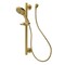 Kingston Brass Shower System with Slide/Grab Bar and Hand Shower, Brushed Brass KAK1547E - alternate 1