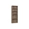Homeroots 71" Taupe Distressed Wood Adjustable Five Tier Bookcase 355725 - alternate 3