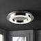 Jonathan Y Cristal 18" Integrated Iron/Crystal Glam LED Flush Mount, Chrome/Clear JYL7216A - alternate 2