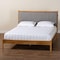 Baxton Studio Jaiana Mid-Century Grey Fabric and Oak Brown Wood Queen Size Bed 250-13648-ZORO - alternate 3