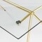 Homeroots 66" Clear And Gold Glass And Steel Dining Table 544706 - alternate 3