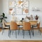 Leisuremod Oval 70.9 in W, 29.5 in L, MDF/Steel, Natural Wood TT70NW - alternate 2
