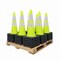Traffic Kontrol 28in Traffic Safety Cone, 7Lbs, Lime, 6in+4in Hi Intensity Reflective Collars, Bulk Pallet, 60PK TKTC-28-7-LM-2C-60 - alternate 1
