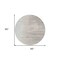 Homeroots 8' Ivory And Brown Round Abstract Washable Indoor Outdoor Area Rug 601220 - alternate 2