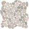 Daltile Pebble Oasis Natural Stone Flat Pebble Mosaic 12in x 12in in Tumbled Coal, 11PK PB19FLTPEBMSTM - alternate 2