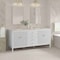 James Martin Vanities Myrrin 72" Vanity, Bright White, w/ 3 CM Siberian Silestone Top 485-V72-BW-3SFR - alternate 3
