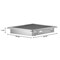 Koolmore 24''x24'' Floor Trough Drain, 14ga W/ Subway-Style Grating & Removable Drain Basket, NSF Listed, SS KM-FTG-2424 - alternate 2