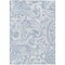 Homeroots 3' X 5' Sky Blue Denim Blue And Ivory Paisley Washable Indoor Outdoor Area Rug 588660 - alternate 4