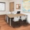 Regency Kee Training Table W/ 2 Zeng Chairs, 72 in W, 24 in L, Noble Oak MT7224NOBPCM44GY - alternate 2