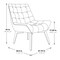 Osp Home Furnishings Shelly Tufted Chair, Azure SHE-K14 - alternate 2