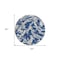 Homeroots 8' Navy Blue Gray And Ivory Round Abstract Washable Indoor Outdoor Area Rug 600110 - alternate 3
