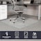 Fab Glass And Mirror Glass Office Chair Mat | 36in Flat Polished Edge Heavy Duty Glass Mat for Hard Floors CM36SQF-CL - alternate 3