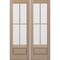 Doornmore G7504, 66.5" x 98" ( 2x32" Door) Left Hand, Mahogany SDL 4 Lite, 3/4 Lite Exterior Door G7504-SW-3296_2_LI - alternate 2