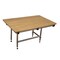 Homeroots 18" X 42" Brown Teak Rectangular Shower Bench 549367 - alternate 2