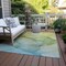 Homeroots 8' X 10' Green Abstract Washable Non Skid Indoor Outdoor Area Rug 559808 - alternate 3