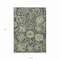 Homeroots 3' X 5' Fern Green And Blue Damask Washable Indoor Outdoor Area Rug 609066 - alternate 2