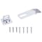 Prosource Safety Hasp, 3-1/2 in L, 3-1/2 in W, Steel, Zinc, 3/8 in Dia Shackle, Swivel Staple LR-125-BC3L-PS - alternate 1