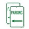 Signmission Parking Sign Left Arrow, 18'' X 24'' 2 Signs, Heavy Gauge Aluminum, 2PK A-1824-2PACK-23365 - alternate 1