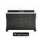 James Martin Vanities Brookfield 60 in. Single Vanity, Black Onyx w/3CM Eternal Jasmine Pearl Silestone Top 547-V60S-BKO-FEJP - alternate 1