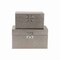 Homeroots Set of Two Gray Wood And Shagreen Box With Lid, 2PK 489357 - alternate 2