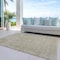 Homeroots 3' X 5' Tan And Beige Abstract Washable Indoor Outdoor Area Rug 616034 - alternate 2
