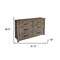 Homeroots 62" Brown Solid Wood Six Drawer Double Dresser 524555 - alternate 2
