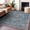 Homeroots 5' X 8' Blue Medallion Washable Indoor Outdoor Area Rug 607999 - alternate 3