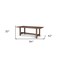 Homeroots 84" Brown Solid Wood Trestle Base Dining Table 604015 - alternate 4