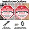 Signmission No Trespassing Property Under 24 Ho, 6 inch X 6 inch, Plastic Sign, 2PK OC-P-2PACK-6-98 - alternate 2