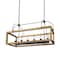 Homeroots Natural And Black Candle Style Six Light Wood and Metal Dimmable Chandelier 611353 - alternate 3