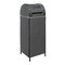 Happimess Darla 31.39-Gallon All-Weather Wicker/Metal Swing Top Hideaway Outdoor Trash Can, Dark Navy/White HPM1202E - alternate 3