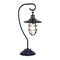 Homeroots 22" Navy Blue Metal Arched Table Lamp With Navy Blue Cage Shade 524330 - alternate 3