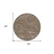 Homeroots 8' Brown And Ivory Round Abstract Washable Indoor Outdoor Area Rug 601040 - alternate 5