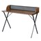 Homeroots 47" Brown and Black Wood and Metal X-Shape Computer Desk 568036 - alternate 2