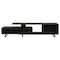Leisuremod Avery TV Stand with MDF Cabinet and Powder Coated Steel Legs, Ebony ATS69BL - alternate 4