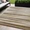 Homeroots 5' X 8' Brown Beige And Gray Striped Washable Indoor Outdoor Area Rug 597314 - alternate 1