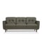 Homeroots 83" Green Leather Sofa With Black Legs 491284 - alternate 2